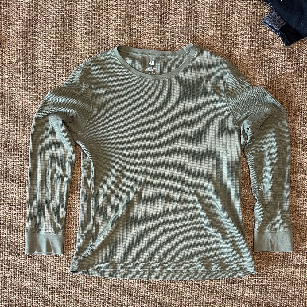 H&M Olive Long Sleeve Tee